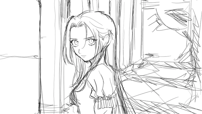 Trying to draw again (it's been a month since I draw anything