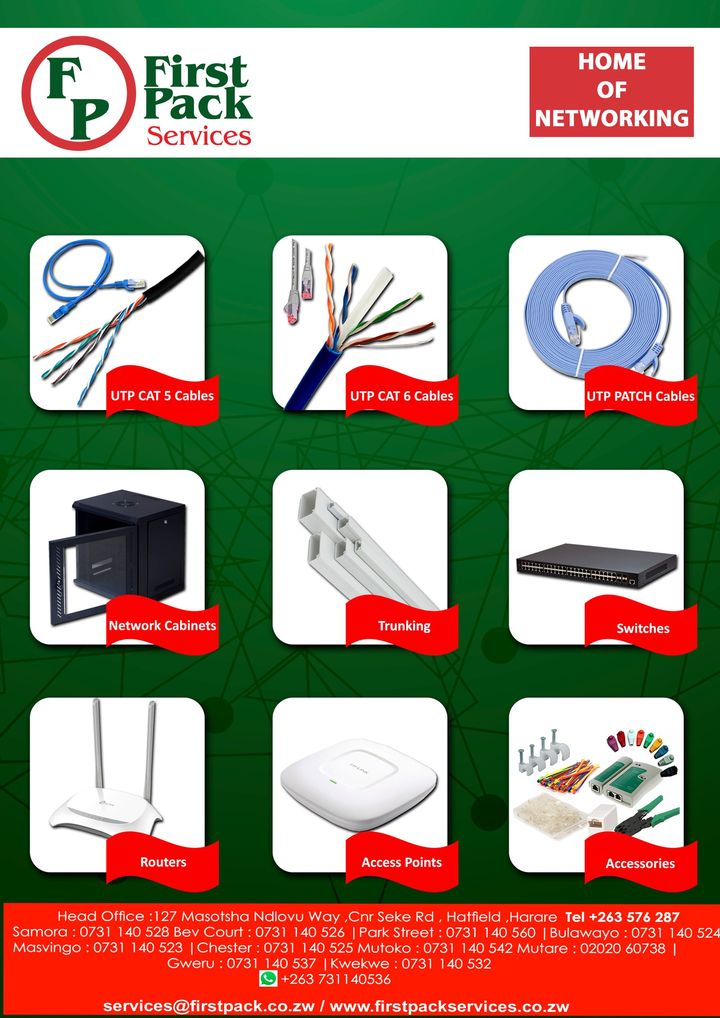 FirstPackServic's tweet photo. Why not try networking accessories with us......... All brands available #Tp-link #ubiquity #Ciscoπ₯π₯π₯π₯π₯π₯π₯π₯Woza Friday!!!!!!!!!!!!!!!!!!!
#homeofnetworking
#totalictsolutions https://t.co/AVWjEftPWy