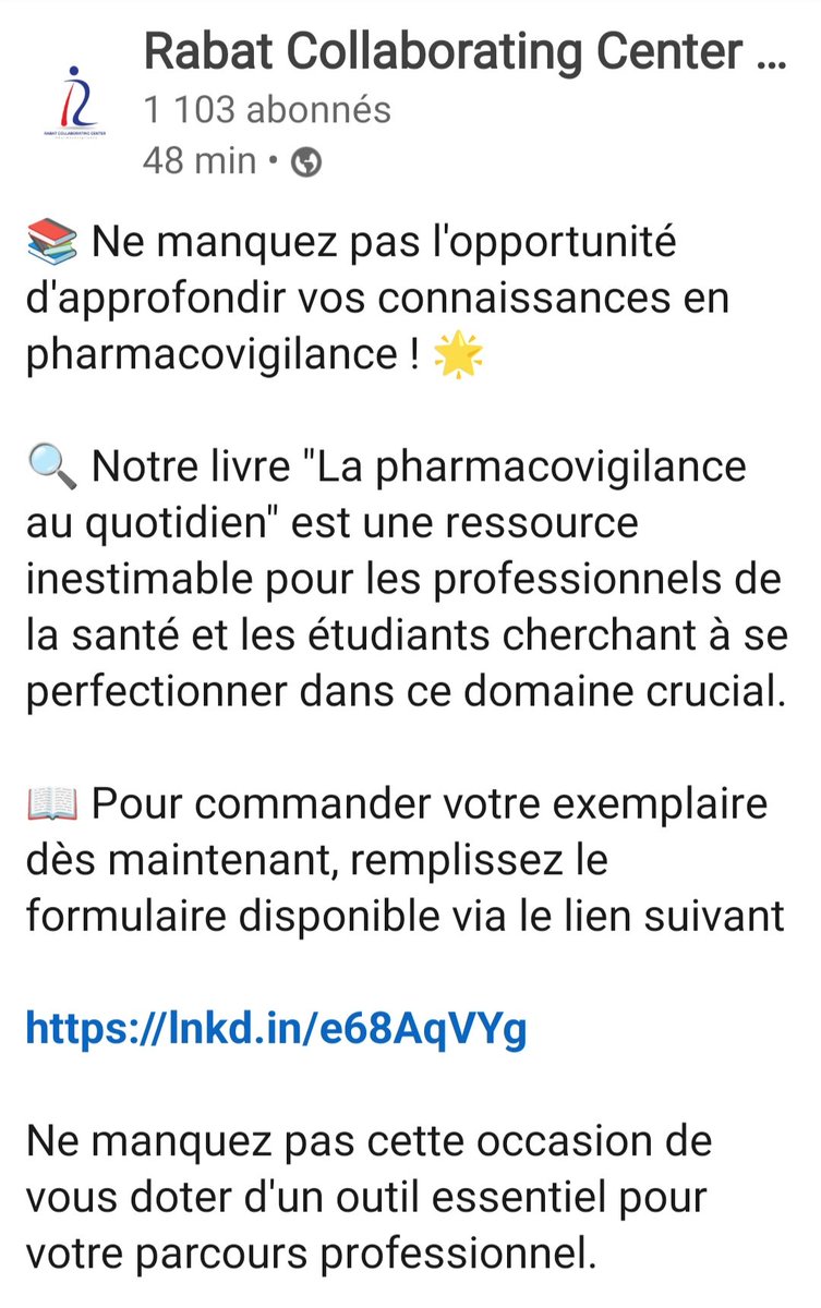 IkenImane's tweet photo. https://t.co/EK4bkM27BU
#pharmacovigilance
#patient #safety
#morocco https://t.co/0dnj2M1WaE