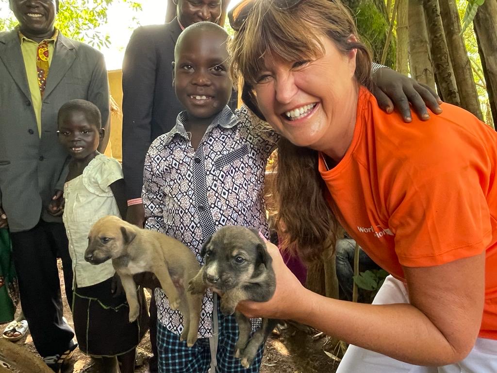 fionalooney's tweet photo. This. Meeting John, the little boy I sponsor through ⁦@WorldVisionIre⁩ at his home in Busetima. I was the first mzungu (white person) he’s ever seen. My ❤️#uganda https://t.co/BrUtaxrgAz