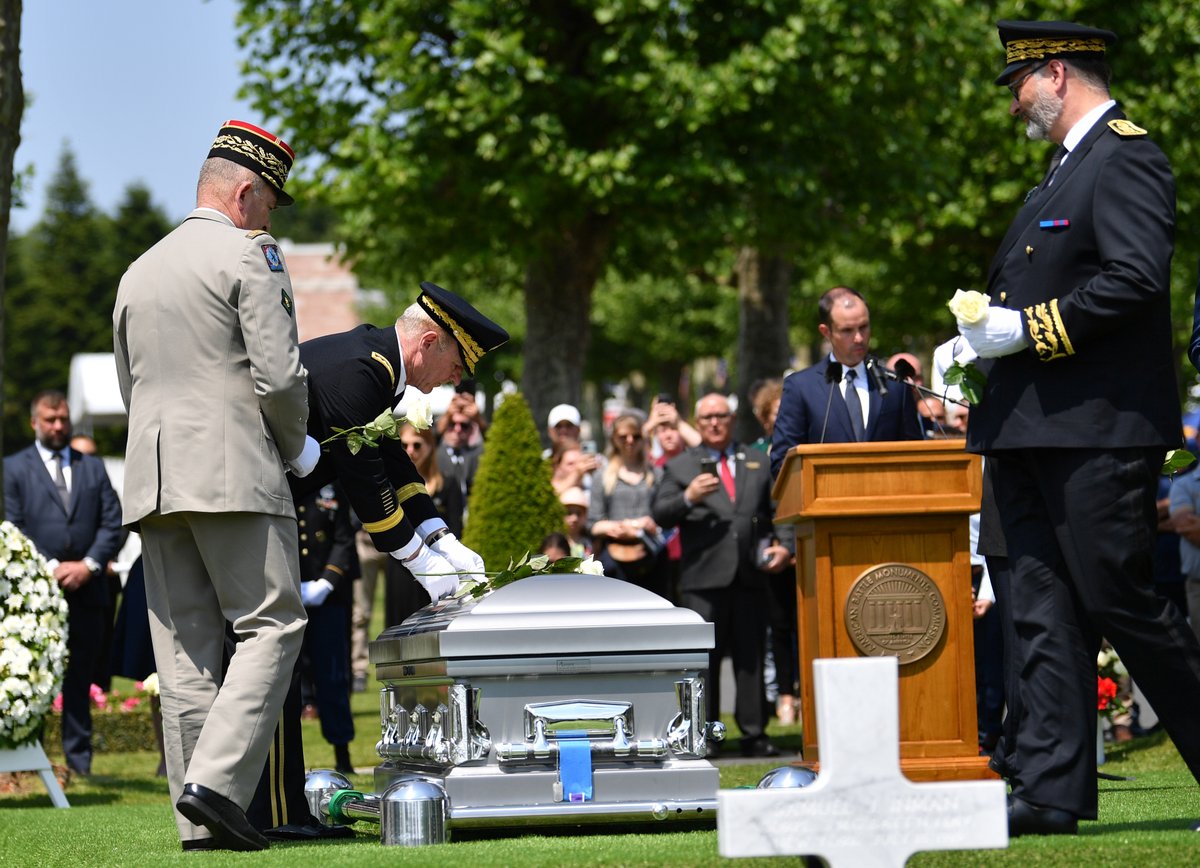 Proud to participate the Internment Ceremony for an Unknown American Soldier from WW1 at Oise-Aisne American Cemetery in France. We do not know his name, but he will forever be honored alongside thousands of his fellow Soldiers who gave their all for the liberation of Europe.