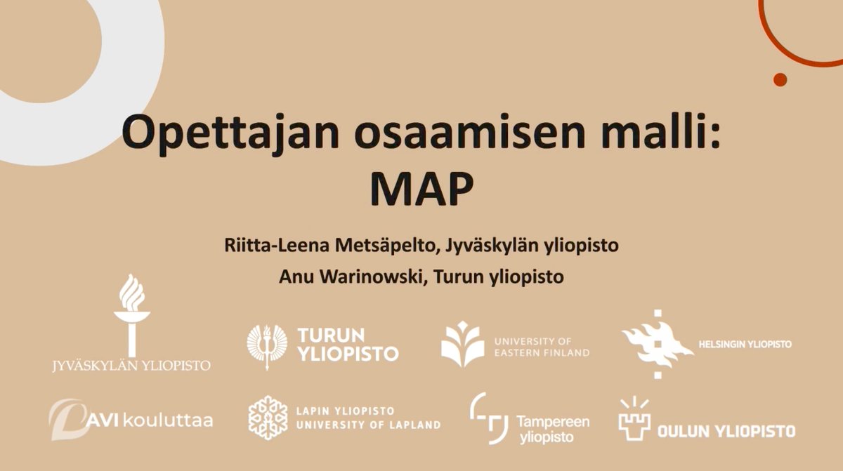 enorssi's tweet photo. Katseltavaa sateisen kesäpäivän varalle: Opettajana muuttuvassa maailmassa: MAP-malli opettajan osaamista suuntaamassa. Kooste verkkokurssista. #AVIkouluttaa #opettajankoulutus #MAPmalli https://t.co/5QKQWhmQx5 https://t.co/QBUV5dagdQ
