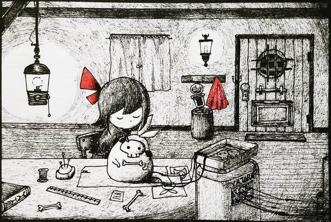 昔の絵を観てたら今よりもホラー感あって良かった