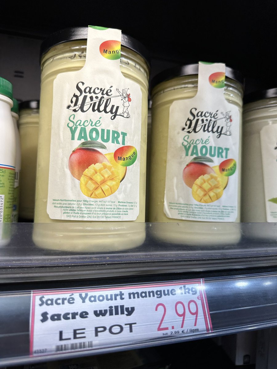 Pas mal cette innovation produit frais : yaourt grand format en pot de verre.