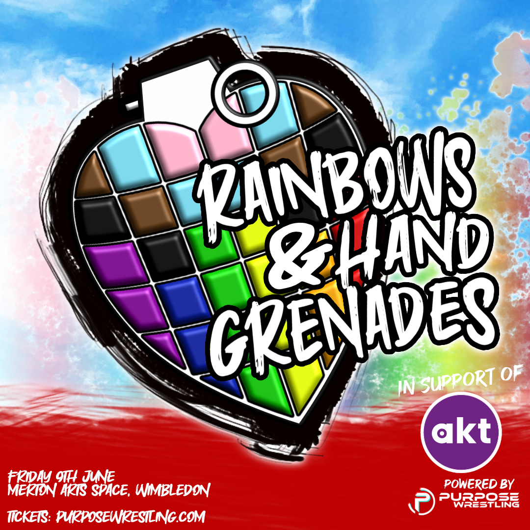 wrestlepurpose's tweet photo. Tonight!

🌈 Rainbows &amp; Hand Grenades will celebrate Pride Month with all profits benefitting @aktcharity!

Can't be there? You can still support! Help us raise as much funds as possible for akt directly using the link below!

Donate here:
➡️ https://t.co/sxYgT3gZsM https://t.co/5zcYamwKea
