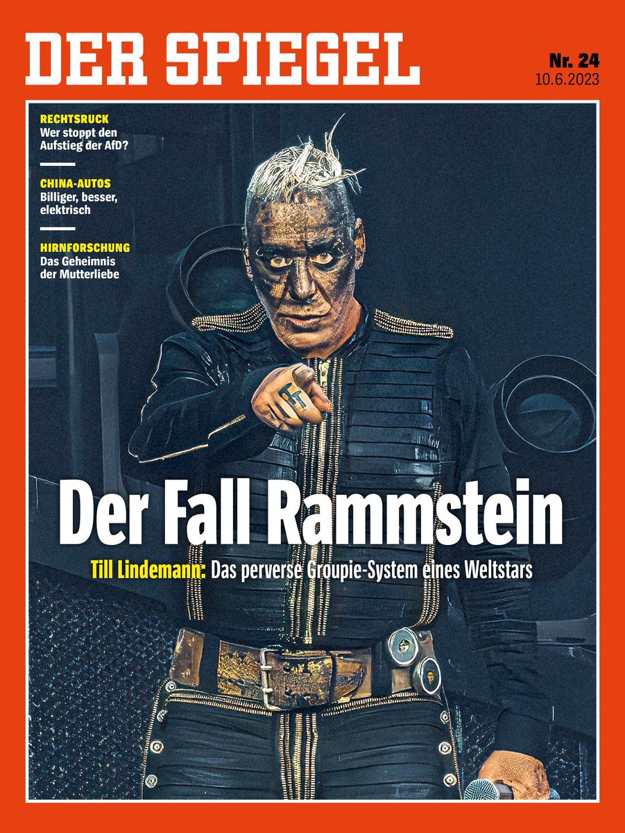 Rund um Rammstein-Frontmann Till Lindemann soll es ein perverses Groupie-System gegeben haben, um ihn junge Frauen zuzuführen: Wir haben mit Betroffenen und Zeugen gesprochen. Sie erzählen von brutalen Praktiken. 

Recherche mit @laloeffelstiel & @elisavonh & ganz vielen anderen: