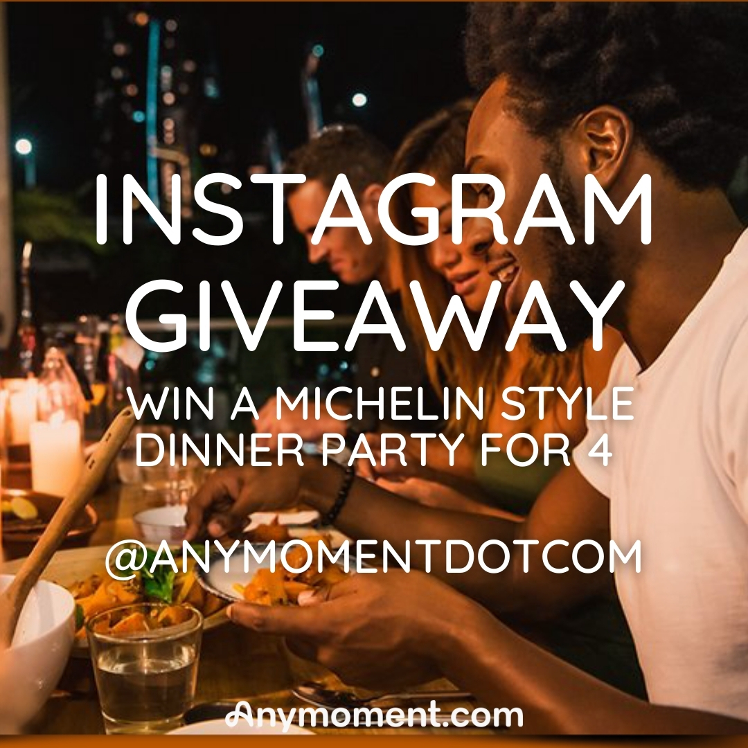 anymomentdotcom's tweet photo. 🎉Win a 5-Course Dinner Party Worth £400!🍴

To celebrate the launch of https://t.co/DzKbP7wpwp, we're thrilled to give away a free 5-course dinner party for you and 3 friends at your home! Visit our Instagram @anymomentdotcom
to enter...🎁 ✨

#anymoment #Giveaway #competition https://t.co/8vNk9XA4hT