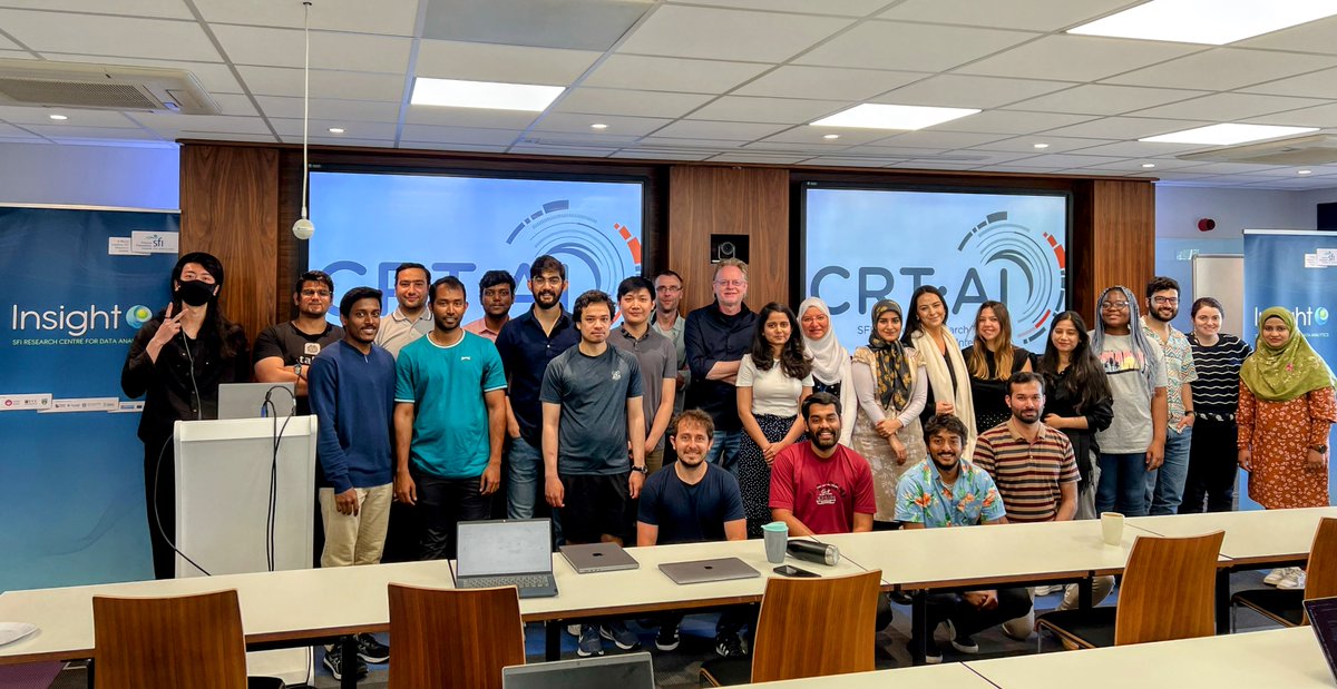 Finishing the @crt_ai training week in #NLProc on a high note. The students gave impressive presentations on projects covering Machine Translation, Offensive Language in Social Media and Suggestion Mining done during the week. Well done all!! 👋👋👋👋👋👋👋