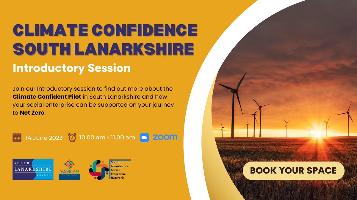 VA_SLAN's tweet photo. Climate Confidence South Lanarkshire: Introductory Session is only around the corner!

Have you registered to attend the event?

Be sure to click the link ➡️ https://t.co/nI9tlosmDd.

.@SouthLanCouncil @eveypop https://t.co/85PRBSrbc4