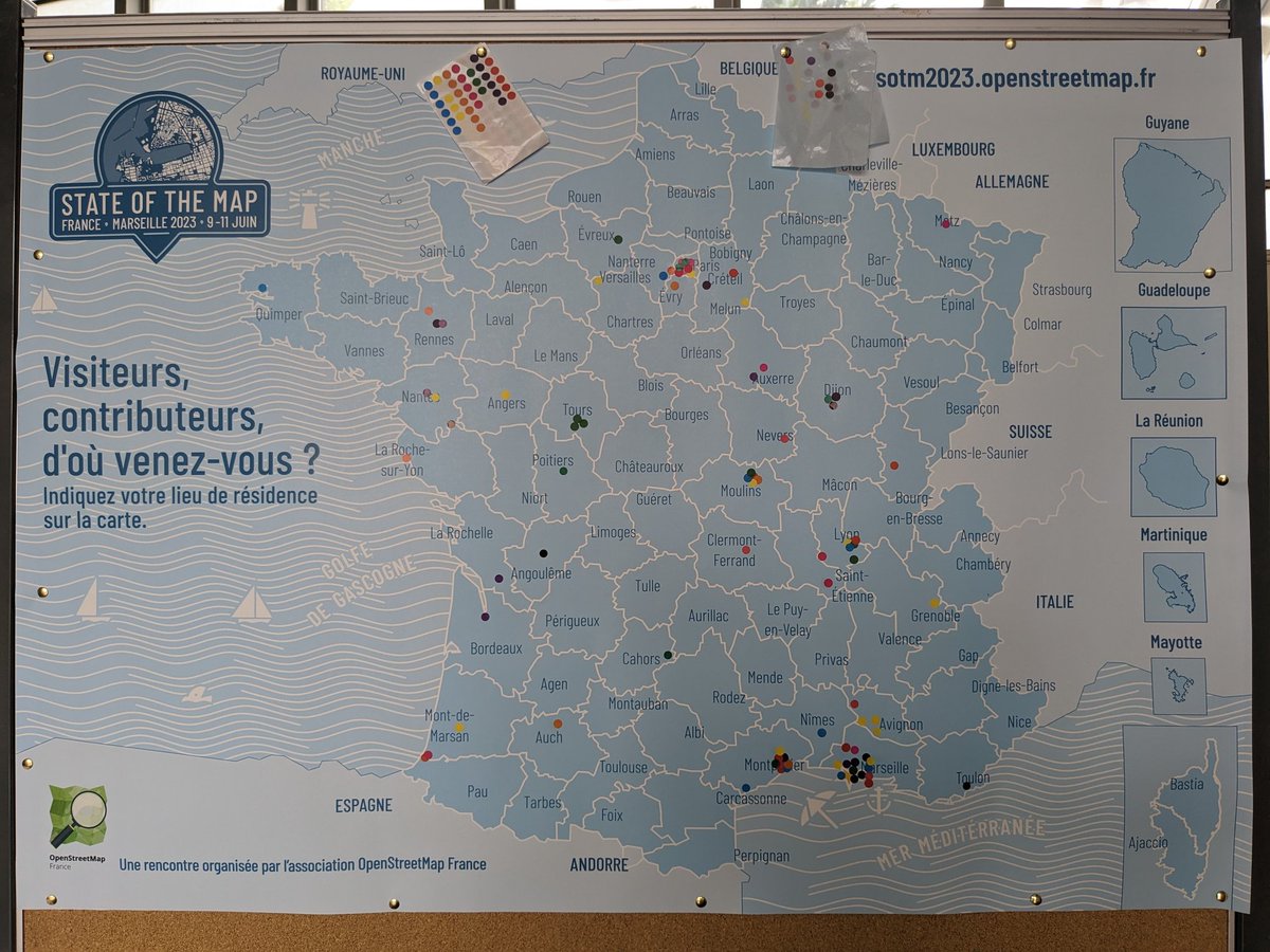 Les contributeurs #OpenStreetMap au #sotmfr, qui sont-ils ? Quels sont leurs réseaux ?