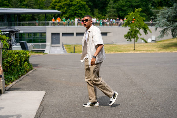 Kylian Mbappé at Clairefontaine for 2024 Euro Qualification 📸
 
@KMbappe