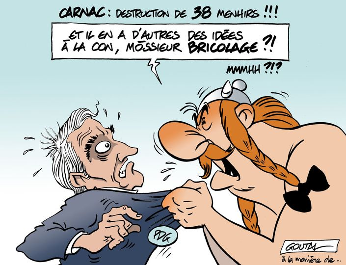 Archéologie ...
Dessin du jour de Alain Goutal .