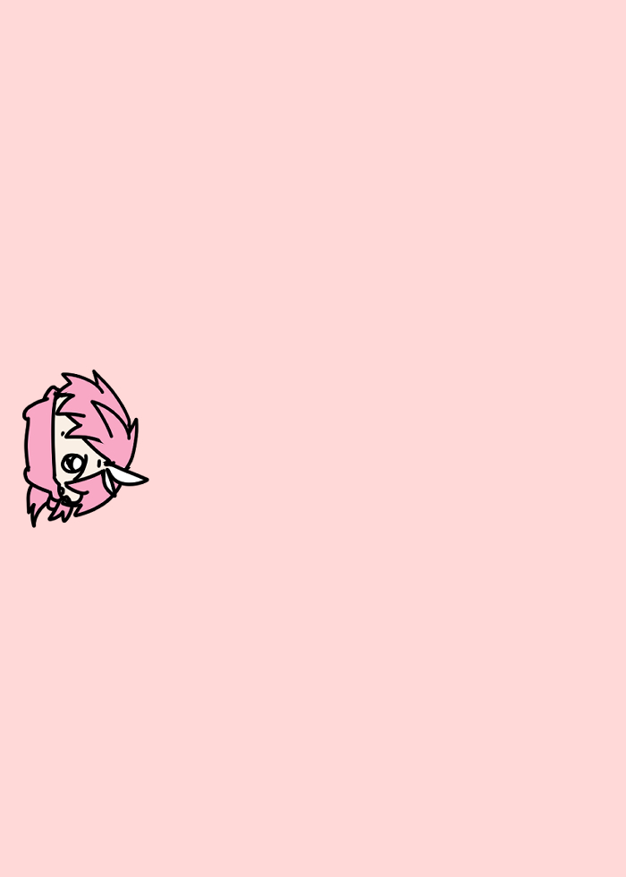 solo simple background no humans chibi pink hair 1girl general  illustration images