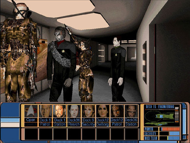 Cancelled - In Development 1998
Star Trek First Contact: Aftermath

From MicroProse, this game was set a few months after First Contact where the Borg Queen had copied herself into the Enterprise computer. You would have played as the crew of the Enterprise E to stop the Borg.