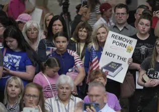 BREAKING: Over 100 furious parents and multiple Republican lawmakers storm the Utah Capitol to “protest a school district’s decision to remove the Bible from middle and elementary school libraries after a parent brilliantly uses a Republican book ban against “woke books” and…