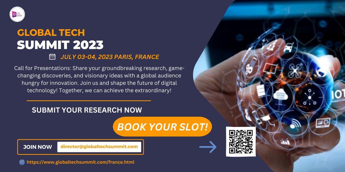 globaltechsumm3's tweet photo. Are you passionate about cutting-edge #research in #AI, #machinelearning, #cybersecurity, and all things tech? This is YOUR event! #network with like-minded professionals, forge new #collaborations, & explore #potentialpartnerships that could revolutionize the #digital landscape. https://t.co/qvZwEsluNm