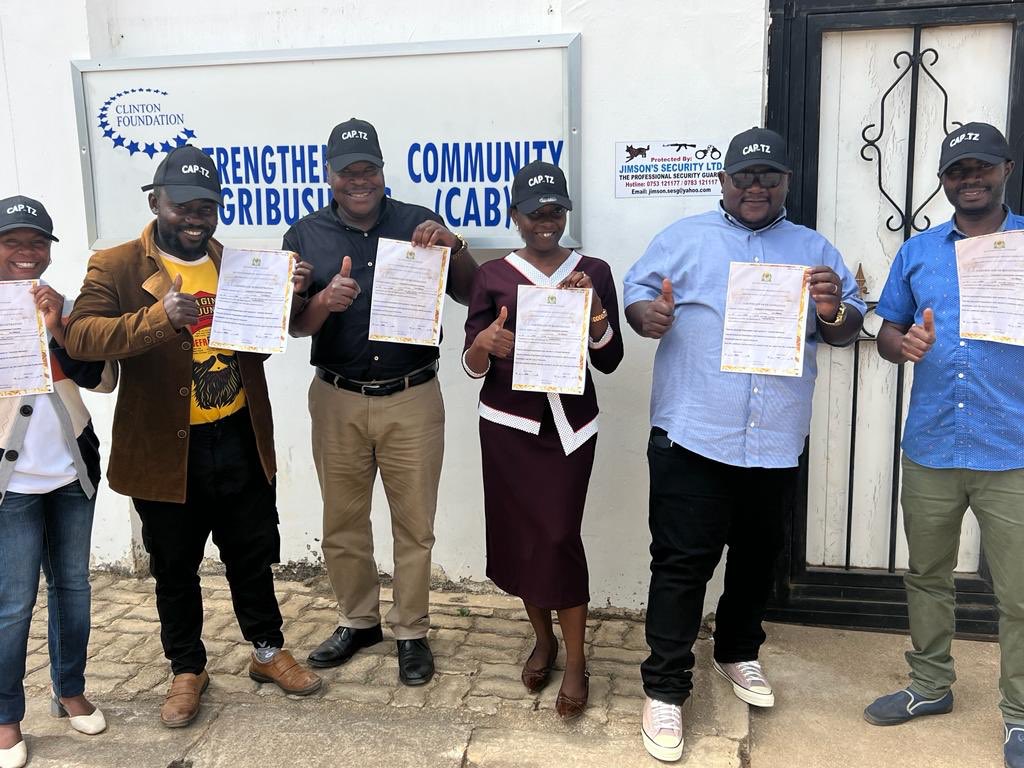 We are now registered as Community Agribusiness Partners, a local NGO to operate in all mainland regions of Tanzania.💪 <a href="/cab_community/">CAB@work</a> <a href="/IringaLtd/">Iringa Farmers Cooperative Union (IFCU) Ltd</a>