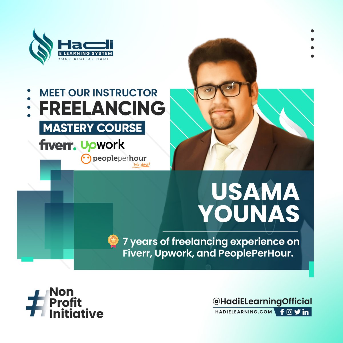hadielearning's tweet image. Meet our Freelancing Mastery Course Instructor

Usama Younas

7 years of experience on Fiverr, Upwork and PeoplePerHour

#freelancing #FreelancingCourse #instructorprofile #nonprofitinitiative #hadielearning