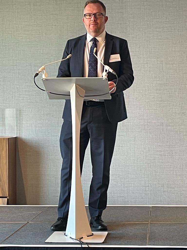 Emyr Thomas, Partner and Parliamentary Agent @SharpePritchard discussing the planning aspects of the Levelling Up and Regeneration Bill <a href="/LLGLegal/">Lawyers in Local Government</a> Spring Conference #LLGSpring2023
