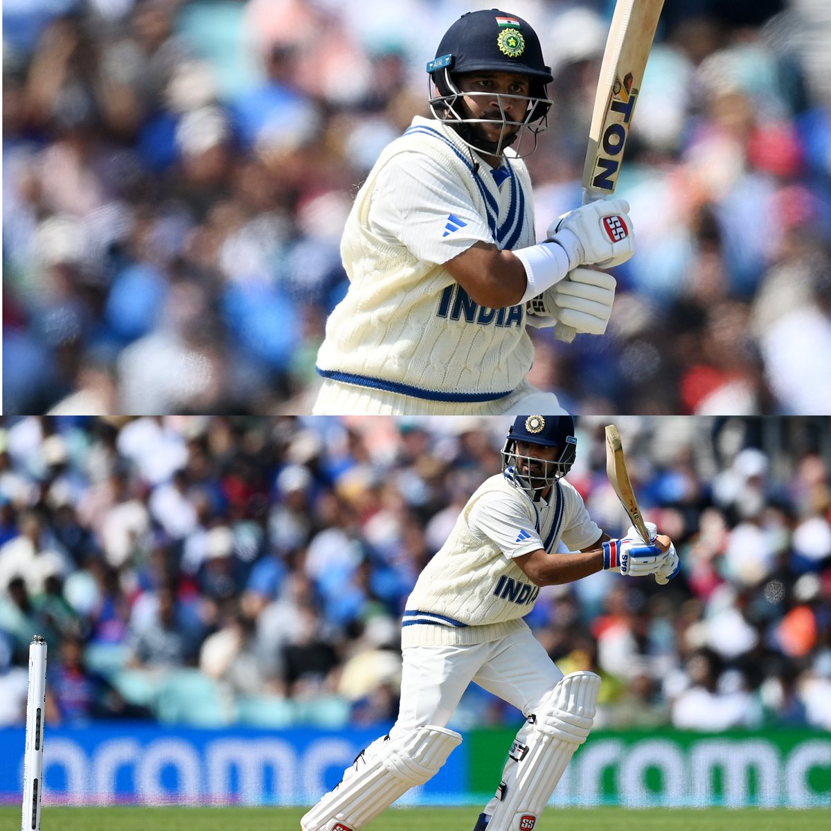 LoyalSachinFan's tweet photo. Thank you Ajinkya Rahane
Thank you Lord Shardul Thakur
The first session belonged to us. https://t.co/YtWYAOdRDg