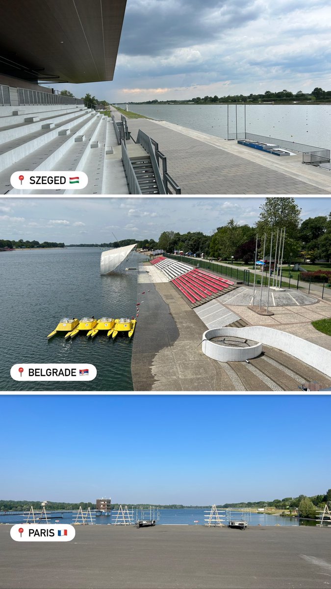 6 days, 3 rowing venues - venue visits and preparation meetings for upcoming <a href="/WorldRowing/">World Rowing</a> and #EuropeanRowing events in Szeged, Belgrade and Paris! 

Very looking forward to a full 14 days of not seeing an airport though… 🤓 #travel #rowing