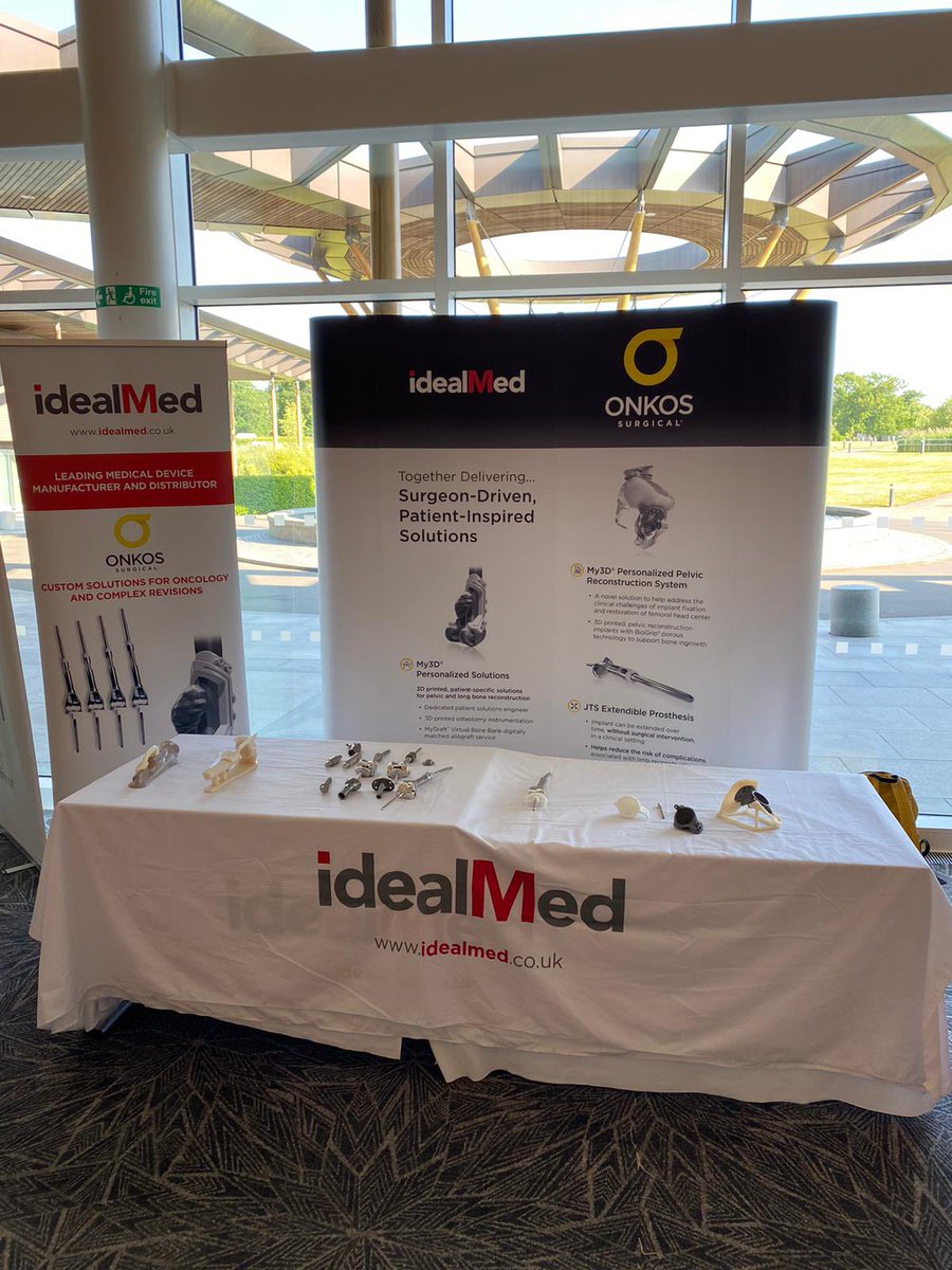 idealmedltd's tweet photo. An excellent focused BOOS meeting hosted by @RobAshford2 at the home of England football. Delighted to be premium sponsor alongside @OnkosSurgical to discuss our capabilities with custom implants and the JTS. #custom #onkos #idealmed 

@BritOrthoOnc https://t.co/L3s9LgniKu
