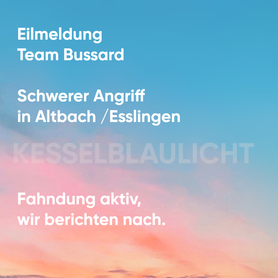#Großeinsatz bei #Altbach #esslingen #stuttgart
#Polizeihubschrauber im Einsatz
Wir bitten euch keine Gerüchte im Netz zu streuen, die Polizei hat den Einsatz unter Kontrolle, vielen Dank
NB folgt