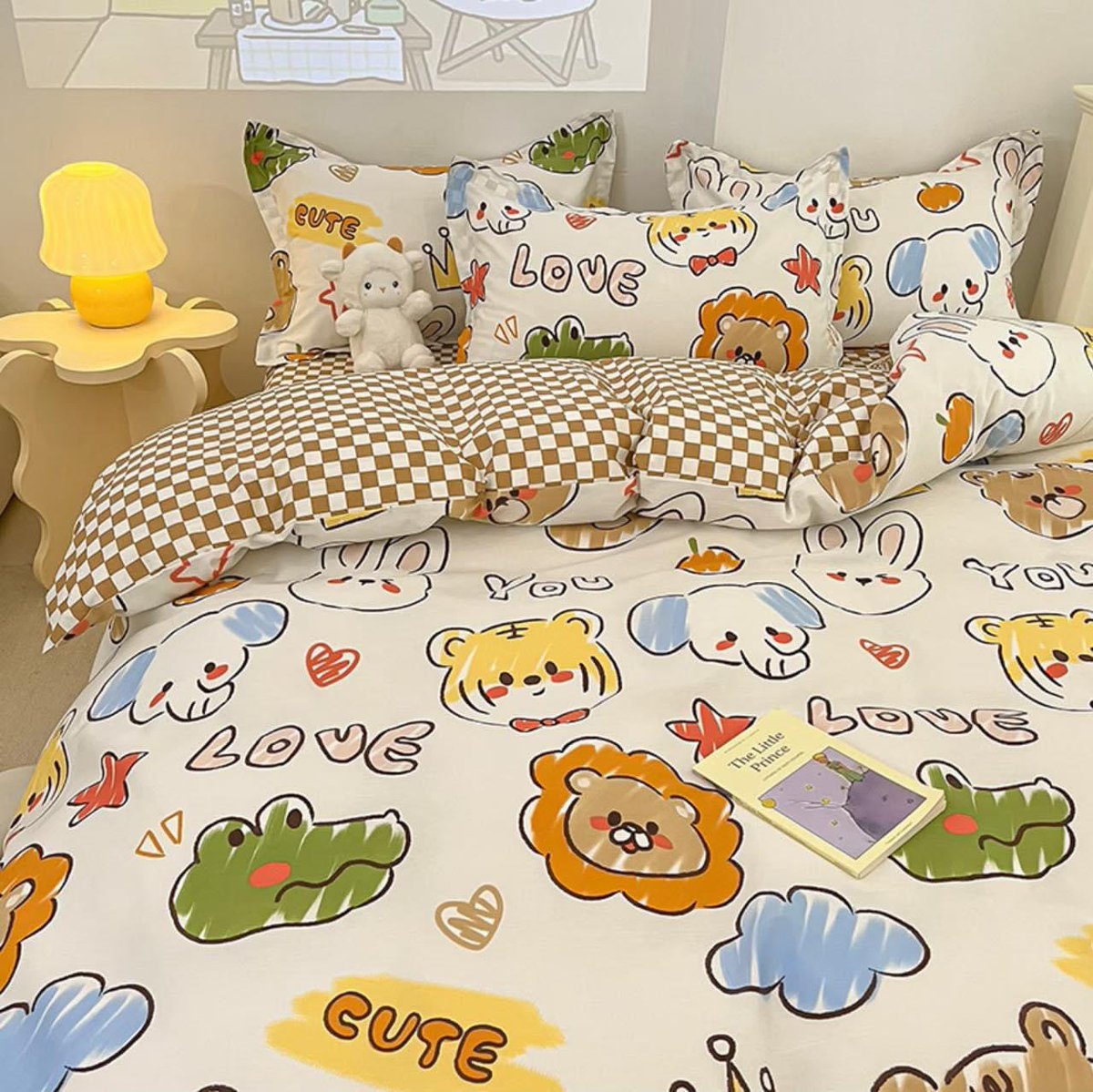 pupubolin's tweet photo. ผ้าปูที่นอน “🦁🐯สวนสัตว์✨”

✧3 -6 ฟุต:460฿
✧ ทั้งเซตมี6ชิ้น 
ผ้าปู,ผ้าห่ม,ปลอกหมอน,ปลอกหมอนข้าง
📮ส่งฟรีพร้อมส่งทุกลาย

#ผ้าปูที่นอน #ชุดเครื่องนอน #ของดีบอกต่อ #แต่งห้อง #ของแต่งห้อง #ผ้าปู #ส่งต่อ #ของขวัญ #ทีมมอ #ทีมศิลปากร #ฮันนี่ผ้าปูลายสัตว์ https://t.co/l9FE2TCSQu