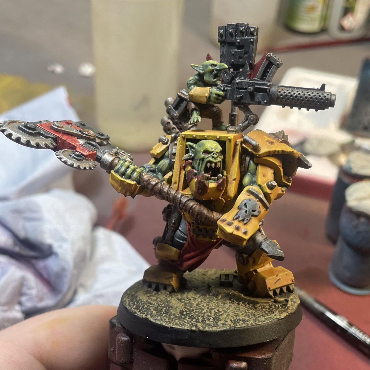 Hellstorm Mikey (@hellstorm_mikey) on Twitter photo Me and Tom have some models all finished up. Not leviathan this time, but maybe you’d like to see these Breakin’ some ‘eads soon? 😎
Paints provided by <a href="/ElementGames_/">Element Games</a> #ad
#WarhammerCommunity #New40K #Orks #CombatPatrol #Warhammer #Warhammer40K Me and Tom have some models all finished up. Not leviathan this time, but maybe you’d like to see these Breakin’ some ‘eads soon? 😎
Paints provided by <a href="/ElementGames_/">Element Games</a> #ad
#WarhammerCommunity #New40K #Orks #CombatPatrol #Warhammer #Warhammer40K