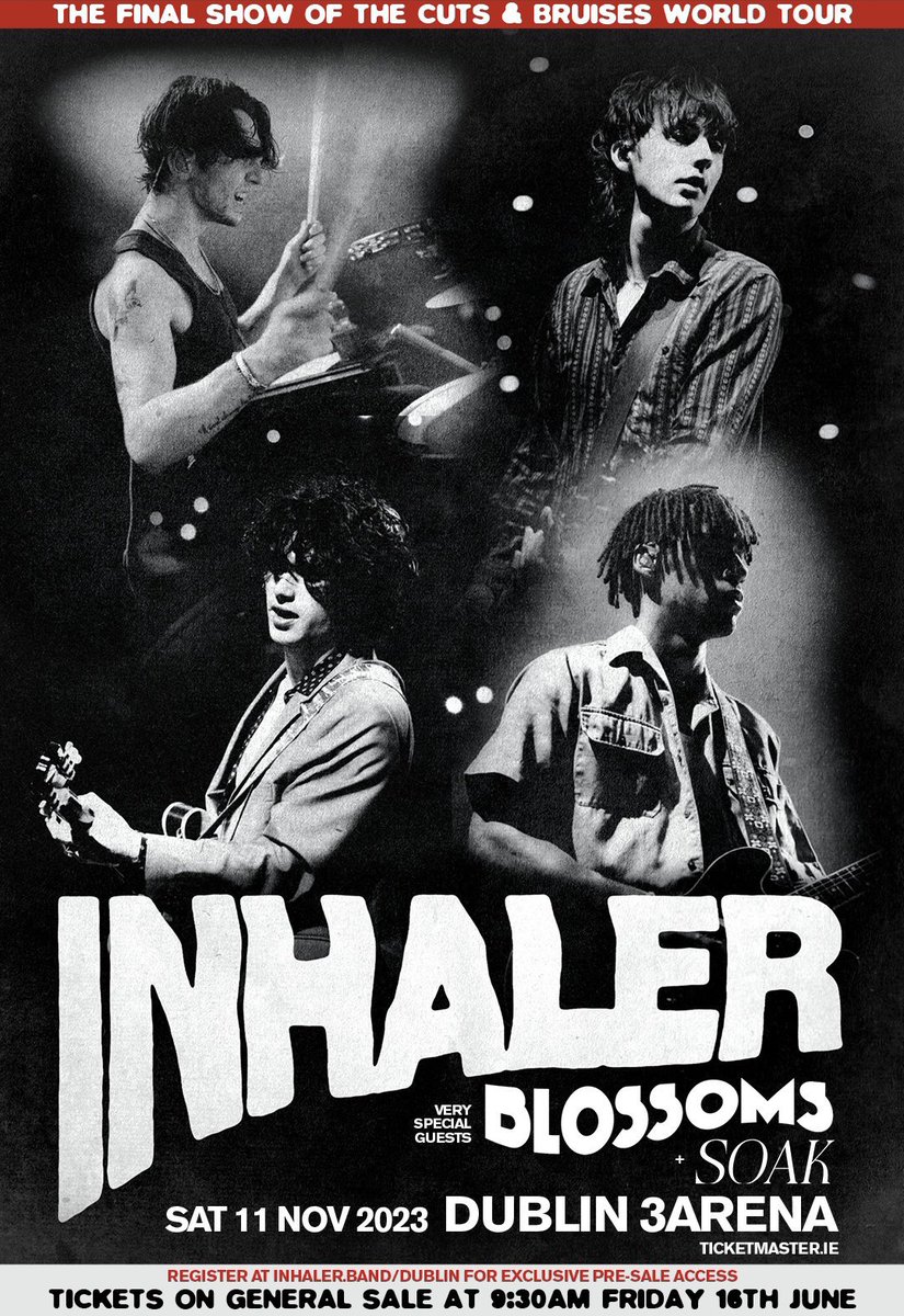 Opening for Inhaler this November in Dublin :)