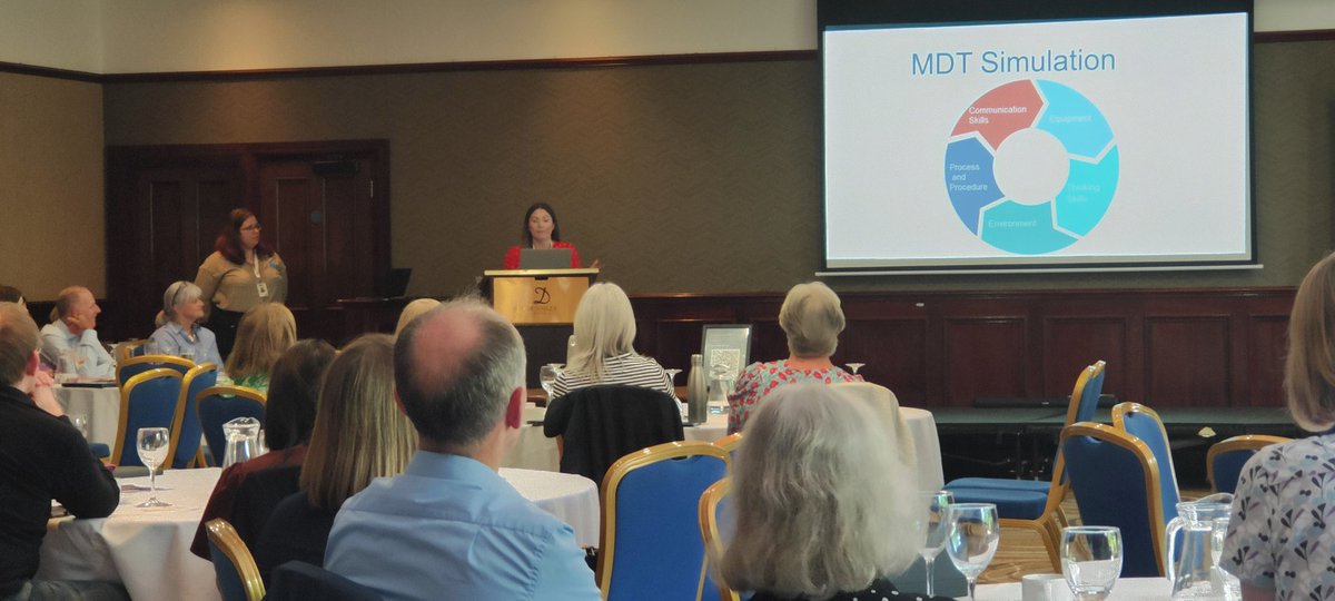 #ADEPTFellow @SarahBerry delivers her presentation 'NeoSim: An Inter-professional Neonatal Education, Quality Improving Project' as part of #ExcellenceDay2023 ⭐
@BelfastTrust

Chaired by Dr Camille Harron, Postgraduate Dean & Director of Education @NIMDTA_