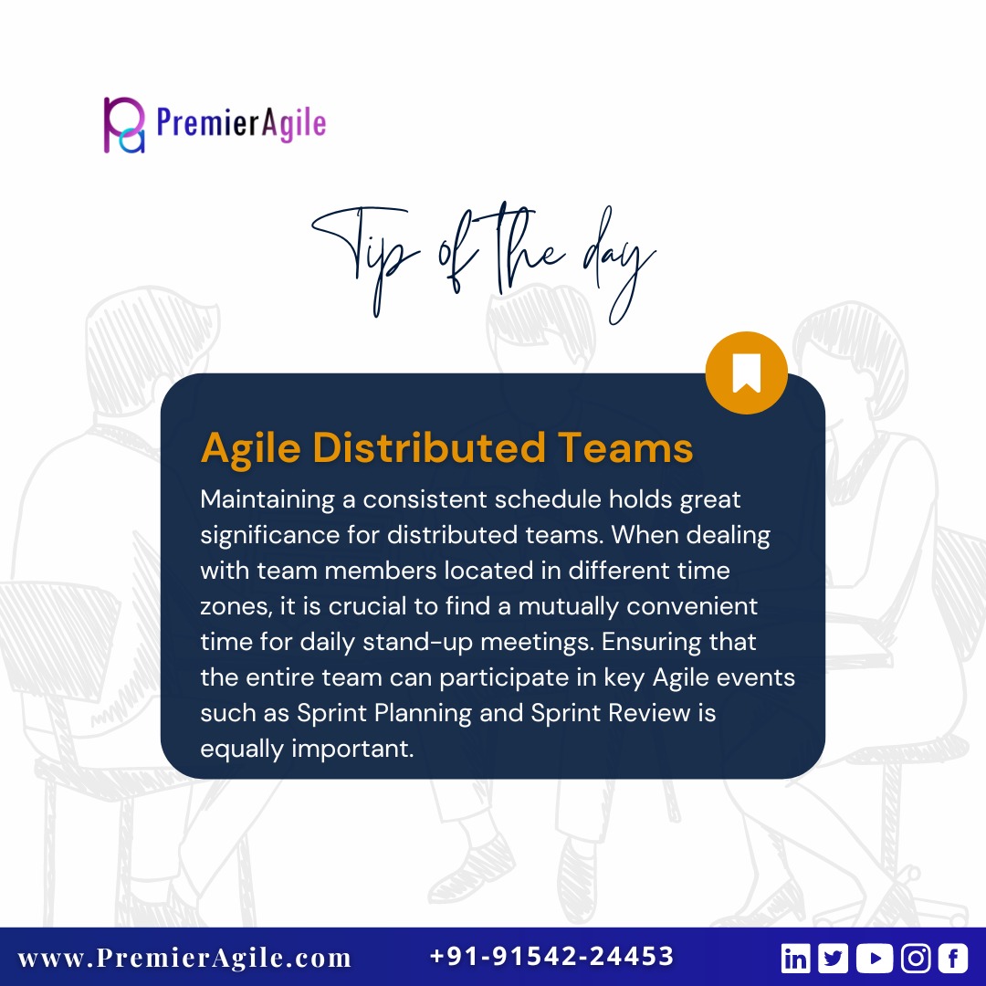 How many of you agree with this? Follow @PremierAgile for more Agile tips.

#scrummaster #tipoftheday #scrumteam #teamwork #agilesuccess, #distributedteams