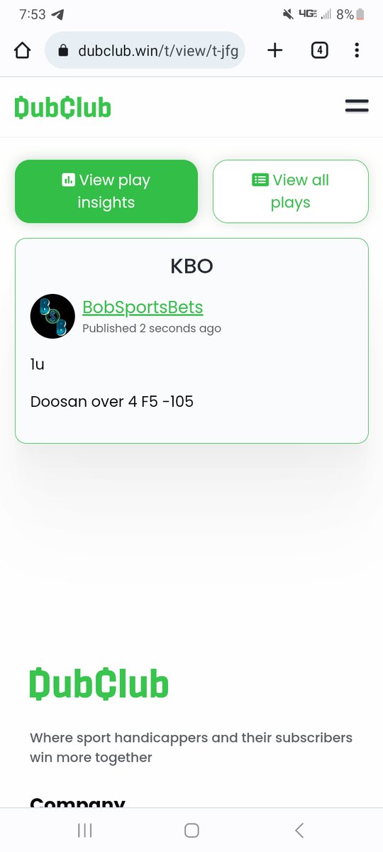 #BobSportsBets tweet media