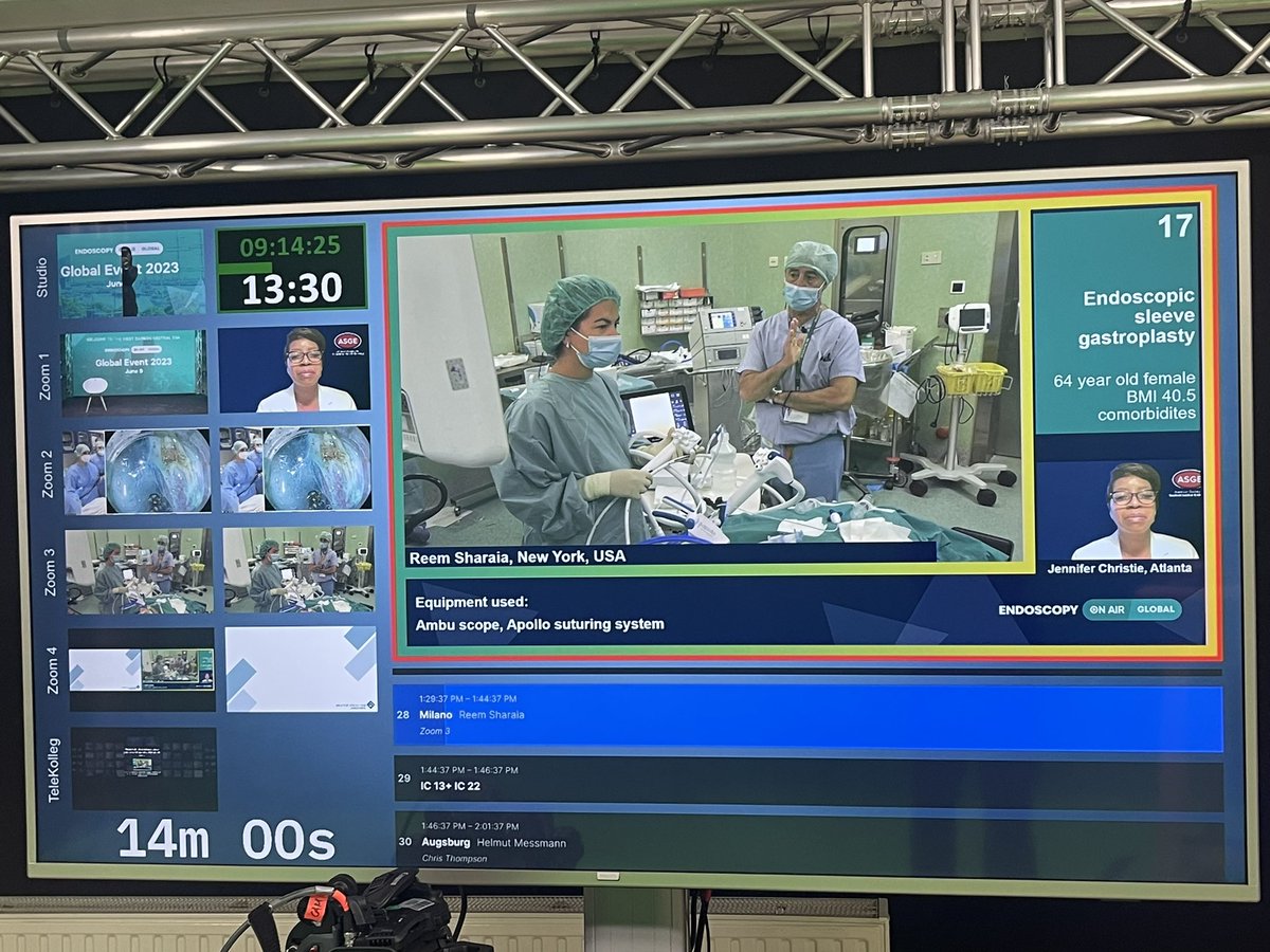 Great to be able to welcome @JChristieMD #Atlanta president @ASGEendoscopy An absolutely ‘gorgeous’ #ESD resection R Maselli #Milano and Bariatric expertise @ReemSharaiha @alerepici @EndoscopyOA exemplifying international #endoscopy #education