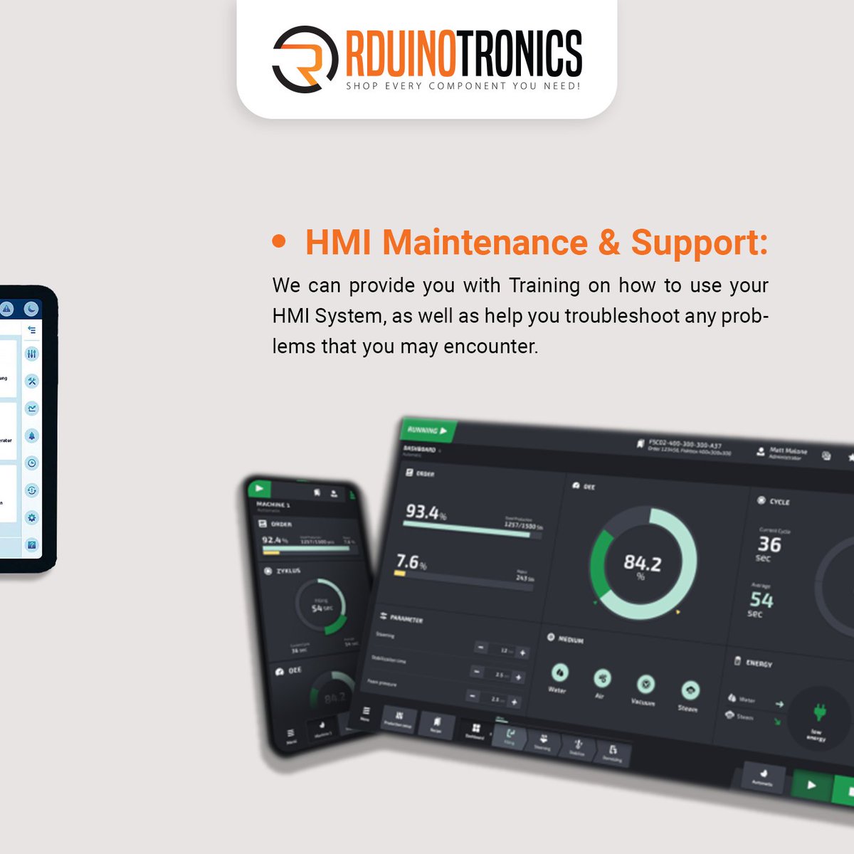 rduinotronics's tweet photo. "📢 Exciting News! Introducing our latest service: HMI Development for Embedded Systems! 🚀✨
.
.
Place ur order now!
#NewService #HMIdevelopment #EmbeddedSystems #Innovation #RDUINOTRONICS #GUI #arduino #embeddedsystems #embedded #software #hmi #coding #project #product https://t.co/fP6O4UBt6t
