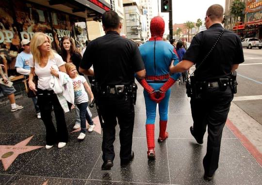 Spiderman was great at fighting crime but fought hard his tendency to occasionally give into his voyeuristic side.