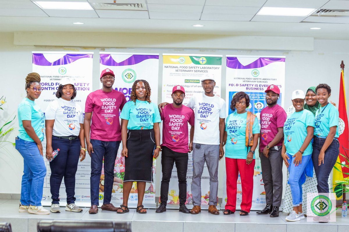 UKinGhana's tweet photo. Yesterday we celebrated #WorldFoodSafetyDay! 

🥘Food standards are essential to help us ensure what we eat is safe. 

@DefraGovUK @APHAgovuk is working with @NFSL_VSD to raise awareness of food safety issues to strengthen Ghana's food safety system”. 

#AHSSGhana https://t.co/xNQNZ5xTnh
