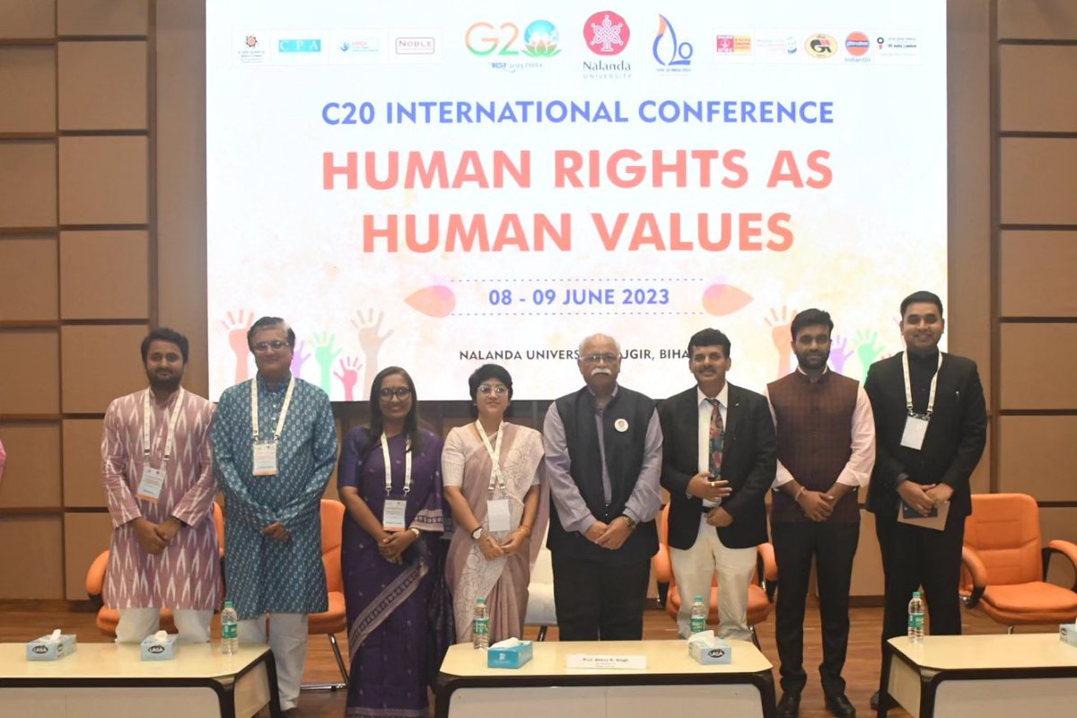 Wrapping up an enlightening journey of the conference, we are grateful for the profound discussions on diverse perspectives and the united commitment towards safeguarding human dignity worldwide.  #HumanRights #HumanValues #TogetherForChange #Civil20 #G20 #ncfsewa