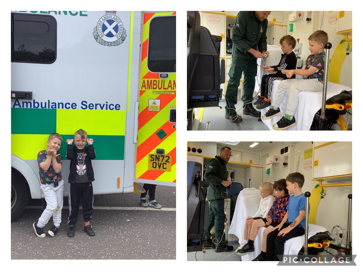 DeanburnPS_P2_1's tweet photo. Day 4 of #DPSHealthweek was very exciting! We enjoyed a visit from Paramedics and learned how they help to keep us safe and healthy. https://t.co/bSYtlDuQNh