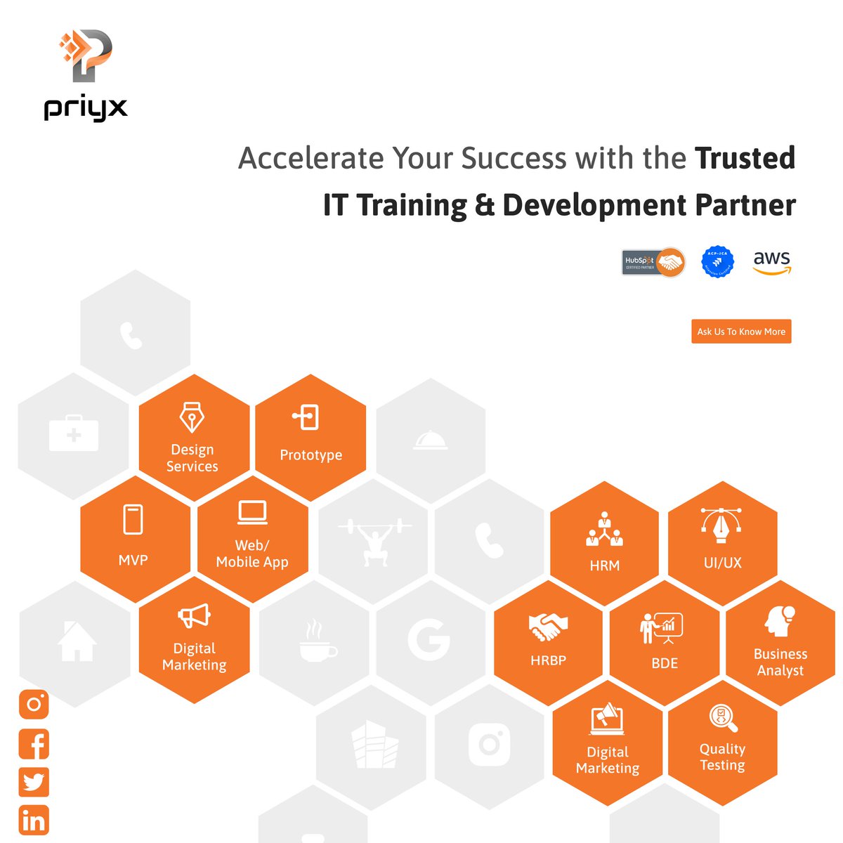 Priyx_official's tweet image. Priyx is a team of creative, competent, goal-oriented who deliver unique products using innovative branding & technology stack.
#ITDevelopment #SkillTraining #SoftwareDevelopment #CodingSkills #TechTraining #Programming #WebDevelopment #TechEducation #ITCertification #ITCareer