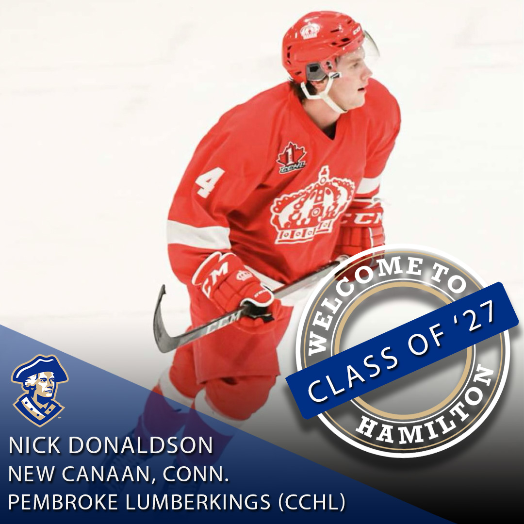 The next member of the Class of 2027 is Nick Donaldson.  A defensemen from New Canaan, CT, Nick is a Berkshire School grad who played the 22-23 season with the Pembroke Lumberkings of the CCHL.  #getscrolled #LetsGoBlue