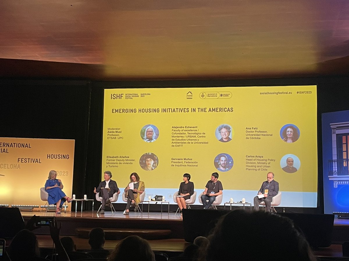 pausevillanunez's tweet photo. En el panel de #vivienda en las Américas en #ISHF2023:
- Construir sinergias entre iniciativas existentes
- Fortalecer capacidades locales
- La ciudad como espacio pedagógico
- Fomentar la diversidad de ingresos/usos
- Resaltar la labor de las mujeres en la producción del hábitat https://t.co/W19XdYwO4t