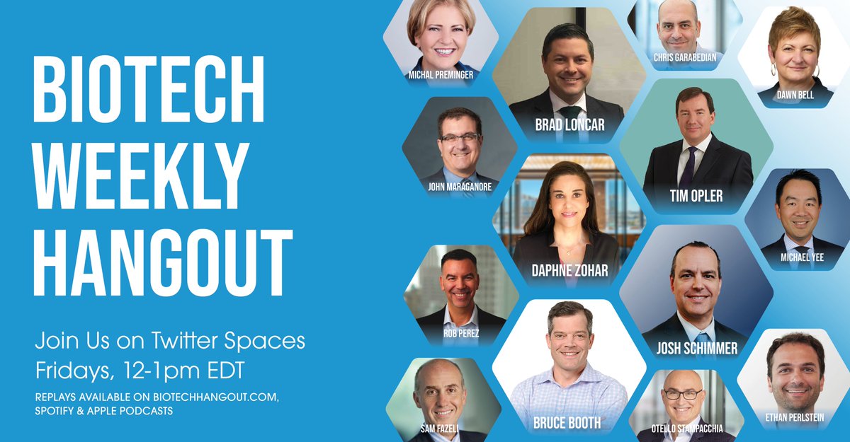 BiotechCH's tweet image. On today’s #BiotechHangout @daphnezohar @bradloncar @JSchimmer_E  @JMaraganore &amp;amp; @OtelloVC talk #BIO2023 takeaways, $MRK sues US gov’t, $DAWN, $IONS, $NAMS, $COGT, $VXRT, $BIIB, $JAZZ &amp;amp; $PRTK deals/financings, M&amp;amp;A, plus $PDSB, $IMGN $REPL, $AUTL, $FDMT, Dizal &amp;amp; Bicara data &amp;amp;…