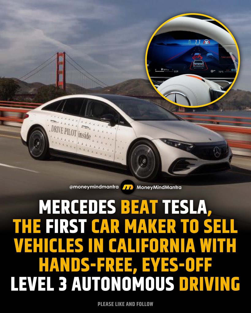 moneymindmantra's tweet photo. Now drivers can watch reels 📱or read books 📖 while in motion. 😁

#car #tesla #mercedes #autometic #autometiccar #ai #openai #research #futuretech #technology #cartech #cartechnology #adas #adaslevel #adaslevel3 #carlovers #money #wealth #mind #moneymindmantra https://t.co/leEH02zDwR