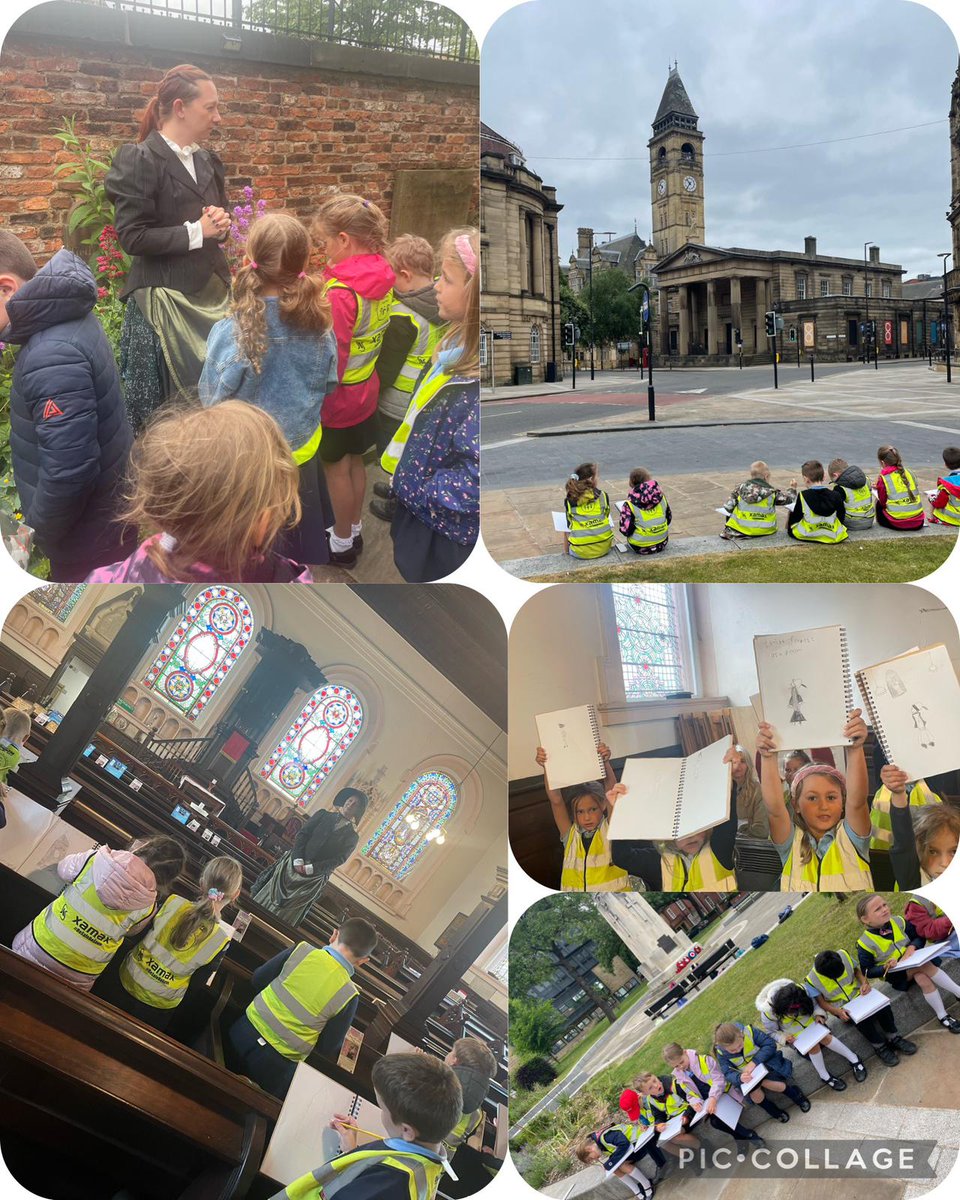 Year 2 had a great school visit into Wakefield to learn about a significant lady, Louisa Fennell. She was an artist and the children replicated some of her art work of buildings in Wakefield. <a href="/HepworthGallery/">The Hepworth Wakefield</a>