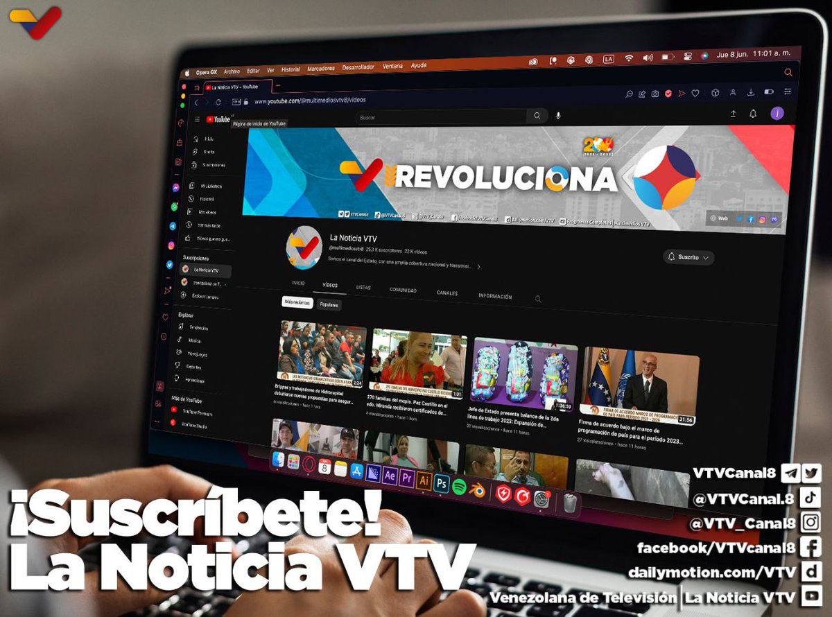 #SUSCRÍBETE | Descubre al instante todo el acontecer noticioso nacional e internacional 🎥 a través de nuestro canal de YouTube: La Noticia VTV 👉 bit.ly/3X1pVJY

#VivaElPoderPopular