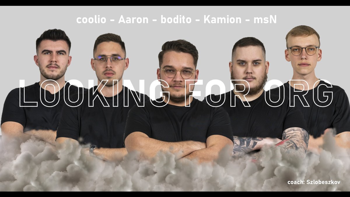 SZLOBESZKOV (@szlobeszkov) on Twitter photo We are FREE AGENTS! Looking for an org for the team(Aaron,bodito,coolio,Kamion,msN,SZLOBESZKOV) as we couldn't agree on our future with <a href="/DomiNationhu/">DomiNation eSports</a> ! Wish them nothing but the best! #62 on HLTV, ESL Challenger League spot, Qualified for IESF World Esports Championship 2023 as We are FREE AGENTS! Looking for an org for the team(Aaron,bodito,coolio,Kamion,msN,SZLOBESZKOV) as we couldn't agree on our future with <a href="/DomiNationhu/">DomiNation eSports</a> ! Wish them nothing but the best! #62 on HLTV, ESL Challenger League spot, Qualified for IESF World Esports Championship 2023 as