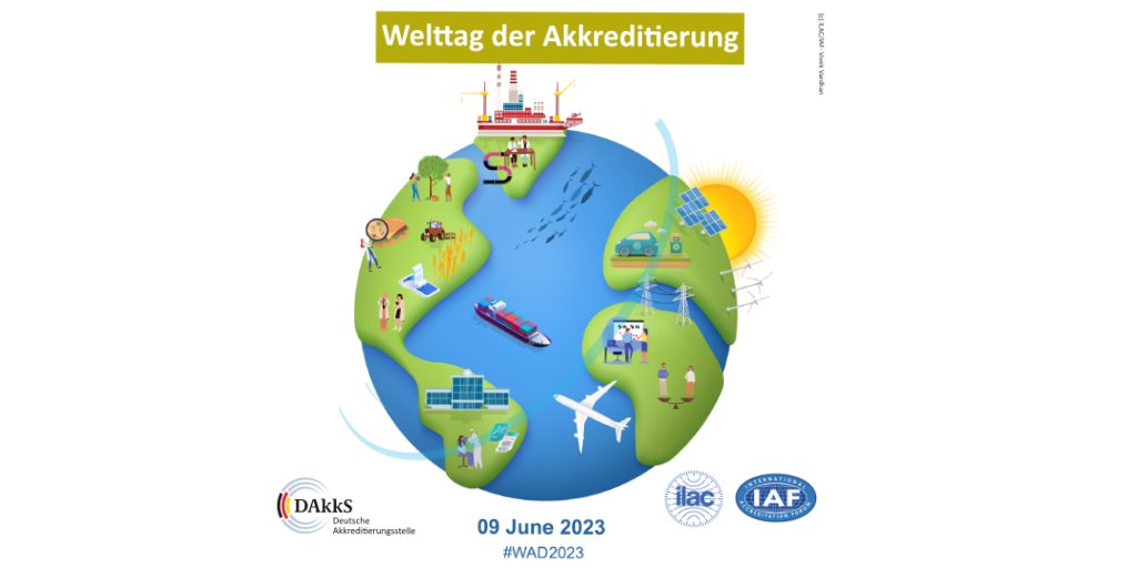 Der Weltakkreditierungstag #WAD2023 am 9. Juni rückt die Bedeutung von Akkreditierungen in den Fokus. Doch warum ist Akkreditierung überhaupt so wichtig? Hier entlang für mehr Infos: dakks.de/de/pressemitte… #IAF #ILAC_Official #DAkkS