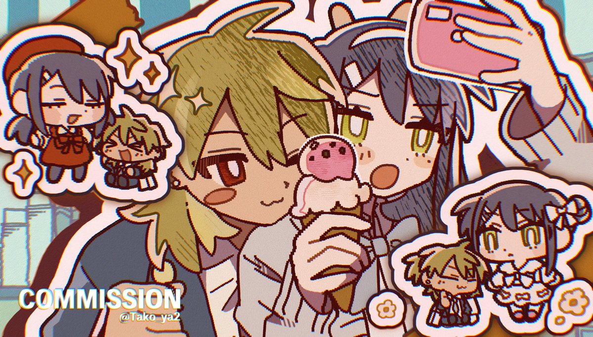 Tako_ya2's tweet photo. #Skeb 2件納品しました！
ありがとうございました🍨🍪 https://t.co/3eIVKxOKmc