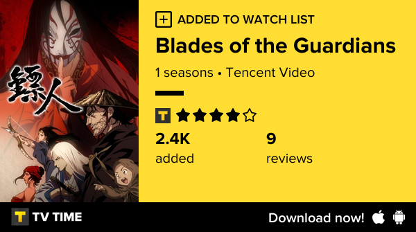 I've just started following Blades of the Guardians tvtime.com/r/2Qwog #tvtime